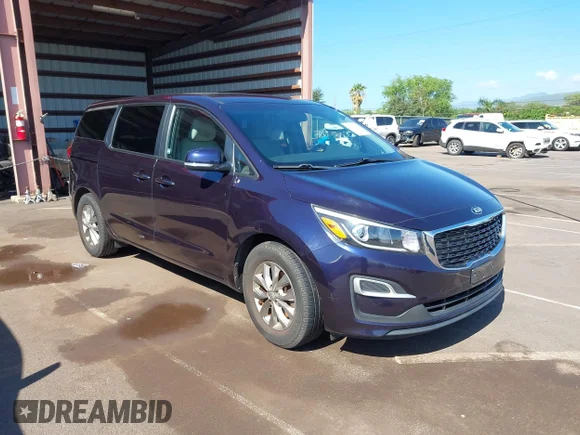 ✅ 2020 Kia Sedona EX • VIN: KNDMB5C14L6593456 • Лот: 44097310. Опубликован ранее на IAAI с пробегом 56 321 миль. Бесплатный доступ к архиву аукционных продаж из США и подробный отчёт об истории автомобиля на DreamBid. Изображение 1.