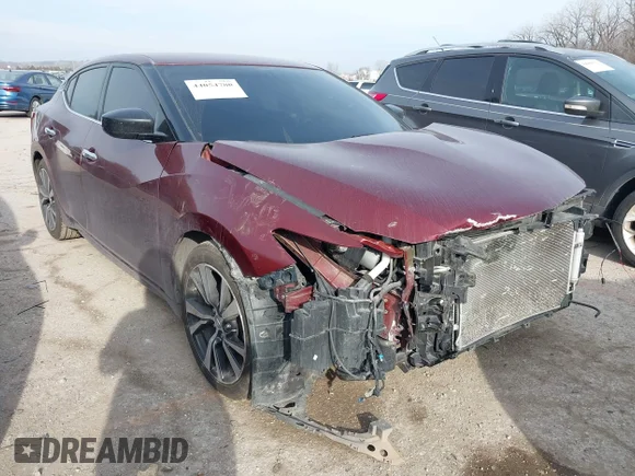 ✅ 2016 Nissan Maxima SV • VIN: 1N4AA6AP0GC418038 • Lot: 44054780. Listed on IAAI with 105,708 mi. Free auction sales archive from the USA and detailed vehicle history report at DreamBid. Image 1.