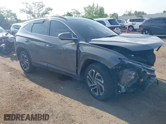 ✅ 2026 Hyundai Tucson Limited • VIN: 5NMJECDE7TH636898 • Lot: 45328120. Listed on IAAI with 8,979 mi. Free auction sales archive from the USA and detailed vehicle history report at DreamBid. Image 1.
