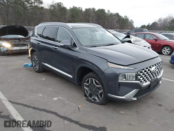 ✅ 2021 Hyundai Santa Fe SEL Premium • VIN: KM8S3DA13MU013009 • Lot: 43817000. Listed on IAAI with 71,354 mi. Free auction sales archive from the USA and detailed vehicle history report at DreamBid. Image 1.