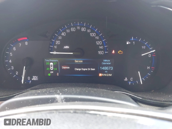 ✅ 2014 Cadillac CTS AWD • VIN: 1G6AW5SX2E0124985 • Lot: 43081341. Listed on IAAI with 148,673 mi. Free auction sales archive from the USA and detailed vehicle history report at DreamBid. Image 7.