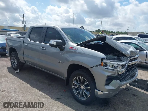 ✅ 2024 Chevrolet Silverado 1500 LT • VIN: 1GCUDDED2RZ129018 • Lot: 44932034. Wystawiony na IAAI z przebiegiem 57 012 mil. Bezpłatny archiwum sprzedaży aukcyjnych z USA i szczegółowy raport historii pojazdu na DreamBid. Zdjęcie 1.