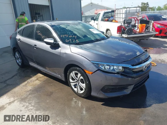 ✅ 2016 Honda Civic LX • VIN: 2HGFC2F5XGH528409 • Lot: 45246973. Listed on IAAI with 201,813 mi. Free auction sales archive from the USA and detailed vehicle history report at DreamBid. Image 1.