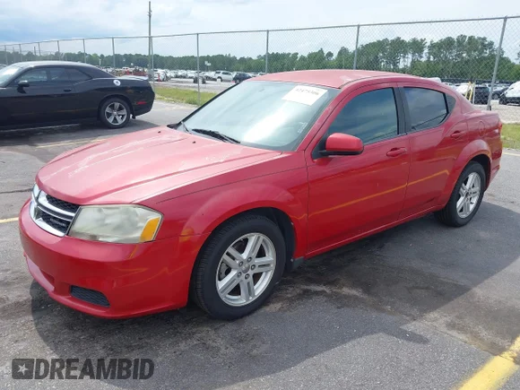 ✅ 2012 Dodge Avenger SXT • VIN: 1C3CDZCB5CN112128 • Lot: 42475306. Listed on IAAI with 166,767 mi. Free auction sales archive from the USA and detailed vehicle history report at DreamBid. Image 2.