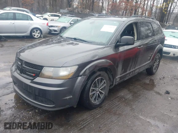 ✅ 2018 Dodge Journey SE • VIN: 3C4PDCAB0JT525066 • Lot: 44539973. Listed on IAAI with 98,833 mi. Free auction sales archive from the USA and detailed vehicle history report at DreamBid. Image 2.