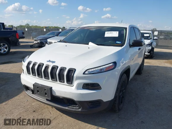 ✅ 2015 Jeep Cherokee Sport • VIN: 1C4PJLAB1FW676749 • Lot: 43385400. Listed on IAAI with 167,685 mi. Free auction sales archive from the USA and detailed vehicle history report at DreamBid. Image 2.
