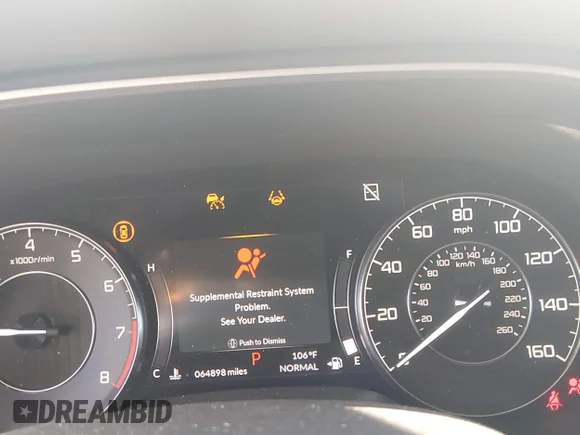 ✅ 2021 Acura TLX Advance • VIN: 19UUB5F69MA000505 • Lot: 45068613. Wystawiony na IAAI z przebiegiem 64 898 mil. Bezpłatny archiwum sprzedaży aukcyjnych z USA i szczegółowy raport historii pojazdu na DreamBid. Zdjęcie 7.