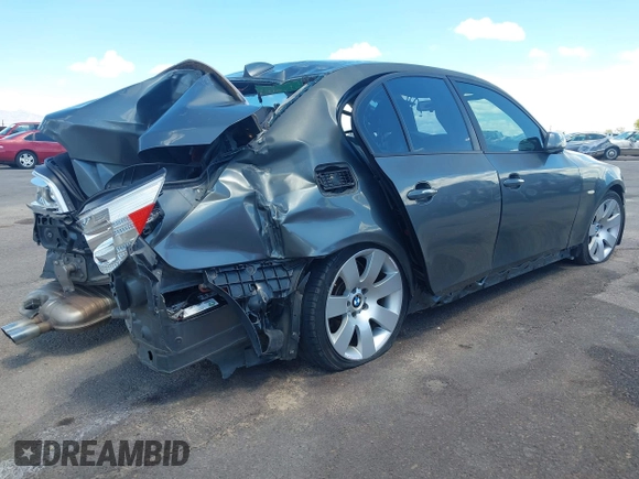 ✅ 2005 BMW 5 Series 530i • VIN: WBANA73575CR60969 • Lot: 41652628. Wystawiony na IAAI z przebiegiem Nie podano. Bezpłatny archiwum sprzedaży aukcyjnych z USA i szczegółowy raport historii pojazdu na DreamBid. Zdjęcie 4.