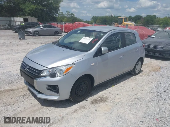 ✅ 2024 Mitsubishi Mirage ES • VIN: ML32AUHJ9RH016872 • Lot: 45376416. Wystawiony na IAAI z przebiegiem 39 980 mil. Bezpłatny archiwum sprzedaży aukcyjnych z USA i szczegółowy raport historii pojazdu na DreamBid. Zdjęcie 2.