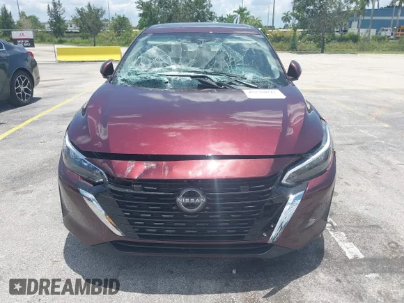 ✅ 2025 Nissan Sentra SV • VIN: 3N1AB8CV7SY292777 • Lot: 45520042. Listed on IAAI with 24,846 mi. Free auction sales archive from the USA and detailed vehicle history report at DreamBid. Image 6.