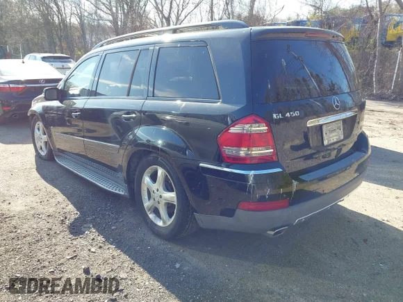 ✅ 2008 Mercedes-Benz GL 450 • VIN: 4JGBF71E68A393434 • Lot: 44906886. Wystawiony na IAAI z przebiegiem 185 486 mil. Bezpłatny archiwum sprzedaży aukcyjnych z USA i szczegółowy raport historii pojazdu na DreamBid. Zdjęcie 3.