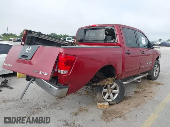 ✅ 2009 Nissan Titan SE • VIN: 1N6BA07C59N315332 • Lot: 45234320. Wystawiony na IAAI z przebiegiem 185 134 mil. Bezpłatny archiwum sprzedaży aukcyjnych z USA i szczegółowy raport historii pojazdu na DreamBid. Zdjęcie 4.
