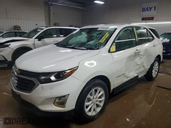 ✅ 2020 Chevrolet Equinox LS • VIN: 3GNAXFEV1LS561318 • Lot: 72701835. Listed on Copart with 109,719 mi. Free auction sales archive from the USA and detailed vehicle history report at DreamBid. Image 1.