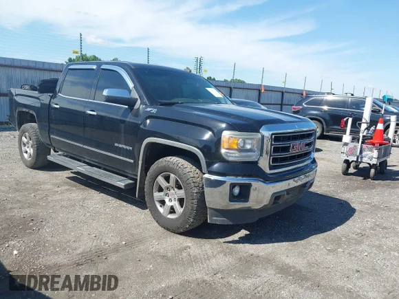 ✅ 2014 GMC Sierra 1500 SLT • VIN: 3GTU2VECXEG414272 • Lot: 44930354. Listed on IAAI with 128,857 mi. Free auction sales archive from the USA and detailed vehicle history report at DreamBid. Image 1.