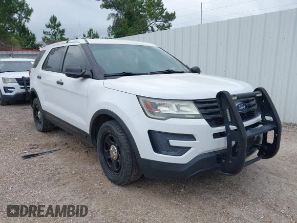 ✅ 2017 Ford Police Interceptor Utility • VIN: 1FM5K8AR1HGB71608 • Lot: 42181675. Listed on IAAI with 117,556 mi. Free auction sales archive from the USA and detailed vehicle history report at DreamBid. Image 1.