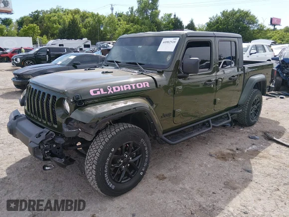 ✅ 2023 Jeep Gladiator Willys • VIN: 1C6HJTAG5PL556138 • Lot: 44902518. Wystawiony na IAAI z przebiegiem 37 487 mil. Bezpłatny archiwum sprzedaży aukcyjnych z USA i szczegółowy raport historii pojazdu na DreamBid. Zdjęcie 2.