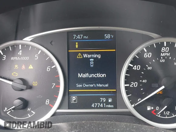 ✅ 2019 Nissan Sentra SV • VIN: 3N1AB7AP7KY300133 • Lot: 44947086. Wystawiony na IAAI z przebiegiem 47 741 mil. Bezpłatny archiwum sprzedaży aukcyjnych z USA i szczegółowy raport historii pojazdu na DreamBid. Zdjęcie 7.
