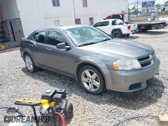 ✅ 2012 Dodge Avenger SE • VIN: 1C3CDZAB5CN247161 • Lot: 42761395. Listed on IAAI with 149,064 mi. Free auction sales archive from the USA and detailed vehicle history report at DreamBid. Image 1.