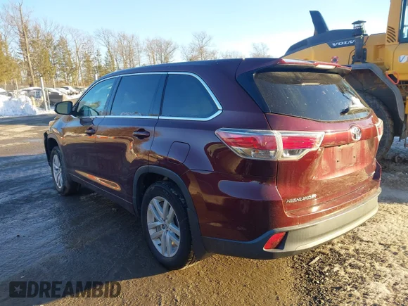 ✅ 2015 Toyota Highlander LE Plus • VIN: 5TDBKRFH1FS117211 • Лот: 44208602. Опубликован ранее на IAAI с пробегом 157 639 миль. Бесплатный доступ к архиву аукционных продаж из США и подробный отчёт об истории автомобиля на DreamBid. Изображение 3.