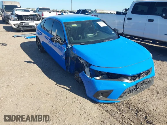 ✅ 2022 Honda Civic Sport • VIN: 19XFL2H88NE024567 • Lot: 44641620. Wystawiony na IAAI z przebiegiem 33 665 mil. Bezpłatny archiwum sprzedaży aukcyjnych z USA i szczegółowy raport historii pojazdu na DreamBid. Zdjęcie 1.