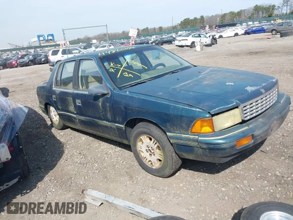 ✅ 1993 Plymouth Acclaim • VIN: 1P3XA46K1PF647185 • Лот: 44860075. Опубликован ранее на IAAI с пробегом 141 627 миль. Бесплатный доступ к архиву аукционных продаж из США и подробный отчёт об истории автомобиля на DreamBid. Изображение 1.