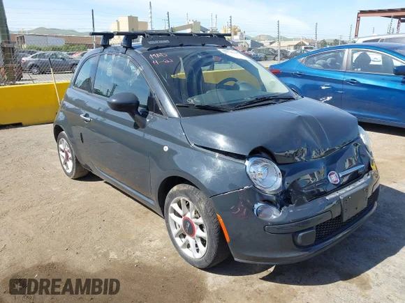 ✅ 2017 FIAT 500 Pop • VIN: 3C3CFFKRXHT600909 • Лот: 42078328. Опубліковано раніше на IAAI з пробігом 59 729 миль. Безкоштовний доступ до архіву аукціонних продажів зі США та докладний звіт про історію автомобіля на DreamBid. Зображення 1.