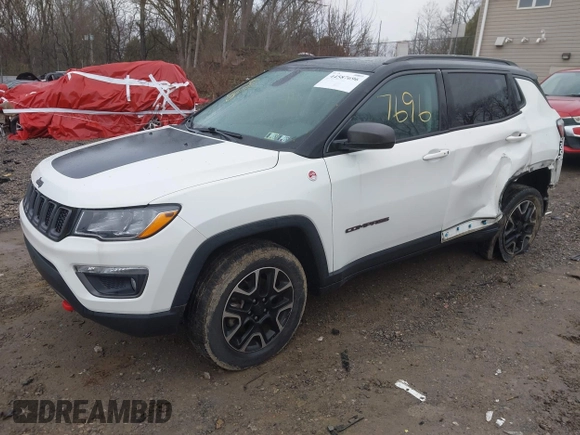 ✅ 2020 Jeep Compass Trailhawk • VIN: 3C4NJDDB3LT115561 • Лот: 44587696. Опубліковано раніше на IAAI з пробігом 36 795 миль. Безкоштовний доступ до архіву аукціонних продажів зі США та докладний звіт про історію автомобіля на DreamBid. Зображення 2.