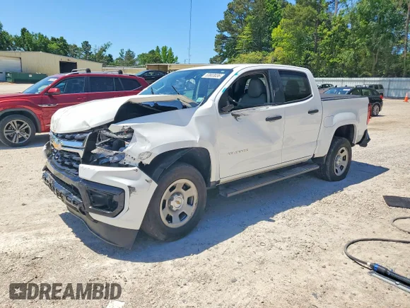 ✅ 2022 Chevrolet Colorado 2WD Work Truck • VIN: 1GCGSBEN1N1101493 • Lot: 53803036. Listed on Copart with Not provided. Free auction sales archive from the USA and detailed vehicle history report at DreamBid. Image 1.