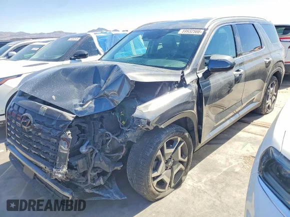 ✅ 2024 Hyundai Palisade SEL • VIN: KM8R44GE3RU791517 • Lot: 59932566. Listed on Copart with 47,650 mi. Free auction sales archive from the USA and detailed vehicle history report at DreamBid. Image 1.