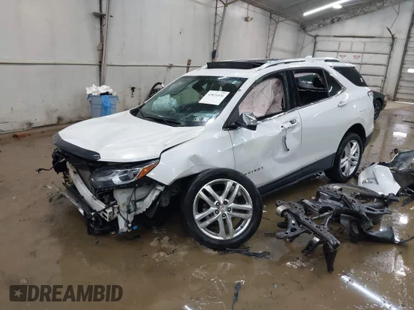 ✅ 2018 Chevrolet Equinox Premier • VIN: 2GNAXVEV8J6156787 • Lot: 43834536. Wystawiony na IAAI z przebiegiem 123 379 mil. Bezpłatny archiwum sprzedaży aukcyjnych z USA i szczegółowy raport historii pojazdu na DreamBid. Zdjęcie 2.
