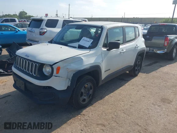 ✅ 2018 Jeep Renegade Sport • VIN: ZACCJBAB4JPJ45153 • Lot: 45244487. Listed on IAAI with 107,933 mi. Free auction sales archive from the USA and detailed vehicle history report at DreamBid. Image 2.