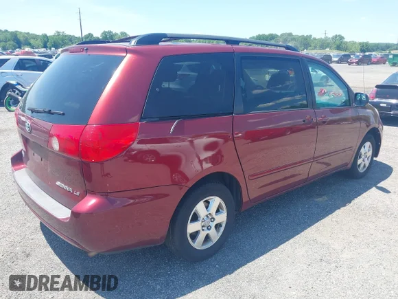 ✅ 2008 Toyota Sienna LE • VIN: 5TDZK23C78S224409 • Lot: 45249613. Wystawiony na IAAI z przebiegiem 203 501 mil. Bezpłatny archiwum sprzedaży aukcyjnych z USA i szczegółowy raport historii pojazdu na DreamBid. Zdjęcie 4.