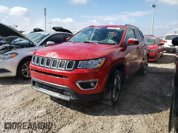 ✅ 2019 Jeep Compass Limited • VIN: 3C4NJCCB6KT664200 • Лот: 63943822. Опубліковано раніше на Copart з пробігом 49 937 миль. Безкоштовний доступ до архіву аукціонних продажів зі США та докладний звіт про історію автомобіля на DreamBid. Зображення 2.