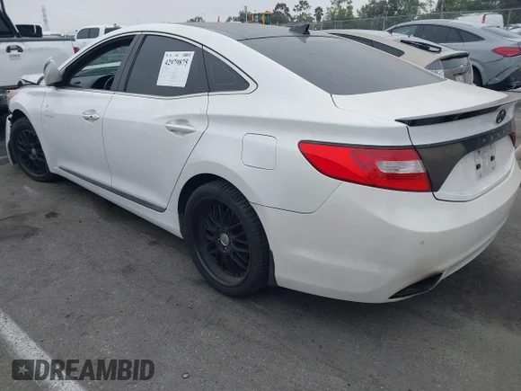 ✅ 2013 Hyundai Azera • VIN: KMHFH4JG3DA207225 • Lot: 42979875. Wystawiony na IAAI z przebiegiem Nie podano. Bezpłatny archiwum sprzedaży aukcyjnych z USA i szczegółowy raport historii pojazdu na DreamBid. Zdjęcie 3.
