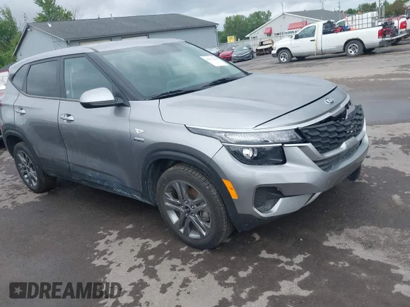 ✅ 2021 Kia Seltos LX • VIN: KNDEPCAA7M7220758 • Lot: 45437006. Listed on IAAI with 24,389 mi. Free auction sales archive from the USA and detailed vehicle history report at DreamBid. Image 1.
