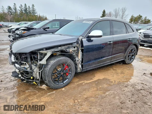 ✅ 2016 Audi SQ5 Technik • VIN: WA1LCAFP1GA108950 • Лот: 46509946. Опубликован ранее на Copart с пробегом 129 369 миль. Бесплатный доступ к архиву аукционных продаж из США и подробный отчёт об истории автомобиля на DreamBid. Изображение 1.