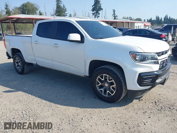 ✅ 2021 Chevrolet Colorado 4WD Work Truck • VIN: 1GCGTBENXM1210109 • Lot: 43131110. Listed on IAAI with 107,716 mi. Free auction sales archive from the USA and detailed vehicle history report at DreamBid. Image 1.