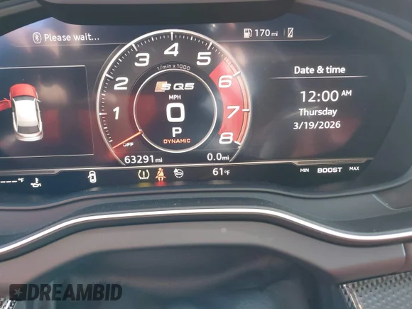 ✅ 2020 Audi SQ5 Premium Plus • VIN: WA1B4AFY9L2006558 • Лот: 44532238. Опубликован ранее на IAAI с пробегом 63 291 миль. Бесплатный доступ к архиву аукционных продаж из США и подробный отчёт об истории автомобиля на DreamBid. Изображение 7.