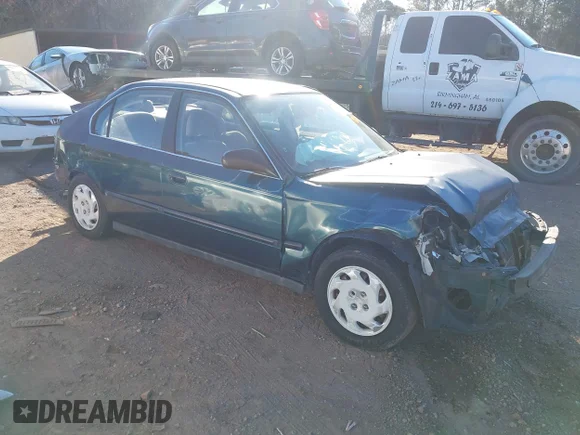 ✅ 1996 Honda Civic LX O • VIN: 2HGEJ6675TH518908 • Lot: 44254371. Listed on IAAI with 216,670 mi. Free auction sales archive from the USA and detailed vehicle history report at DreamBid. Image 1.
