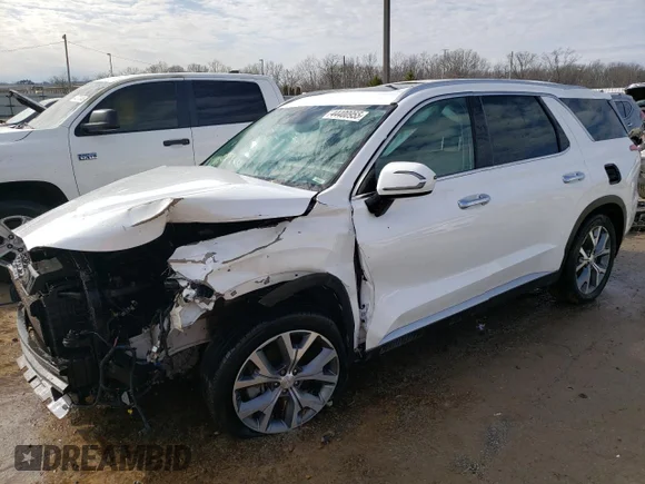 ✅ 2021 Hyundai Palisade SEL • VIN: KM8R34HE3MU193504 • Lot: 44400955. Wystawiony na Copart z przebiegiem 90 231 mil. Bezpłatny archiwum sprzedaży aukcyjnych z USA i szczegółowy raport historii pojazdu na DreamBid. Zdjęcie 1.