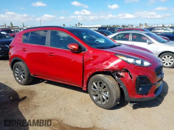 ✅ 2022 Kia Sportage Nightfall • VIN: KNDP63AC5N7025031 • Lot: 45043583. Listed on IAAI with 44,291 mi. Free auction sales archive from the USA and detailed vehicle history report at DreamBid. Image 1.