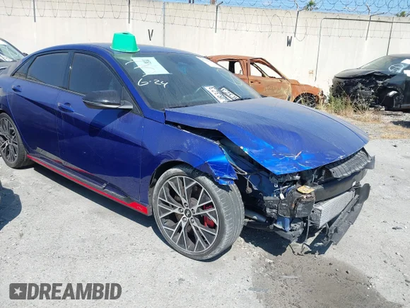 ✅ 2022 Hyundai Elantra • VIN: KMHLW4AKXNU008458 • Lot: 45110828. Wystawiony na IAAI z przebiegiem 24 644 mil. Bezpłatny archiwum sprzedaży aukcyjnych z USA i szczegółowy raport historii pojazdu na DreamBid. Zdjęcie 1.