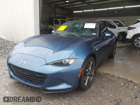 ✅ 2019 Mazda MX-5 Miata Grand Touring • VIN: JM1NDAD75K0307514 • Lot: 44485115. Wystawiony na IAAI z przebiegiem 118 084 mil. Bezpłatny archiwum sprzedaży aukcyjnych z USA i szczegółowy raport historii pojazdu na DreamBid. Zdjęcie 2.