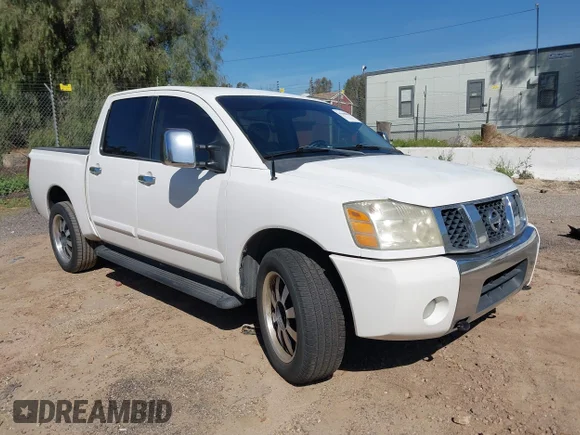 ✅ 2005 Nissan Titan SE • VIN: 1N6AA07A05N558339 • Лот: 44468858. Опубликован ранее на IAAI с пробегом 118 568 миль. Бесплатный доступ к архиву аукционных продаж из США и подробный отчёт об истории автомобиля на DreamBid. Изображение 1.