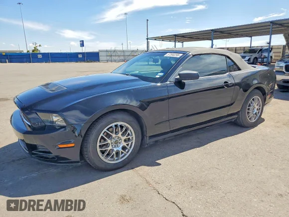 ✅ 2013 Ford Mustang V6 • VIN: 1ZVBP8EM0D5217066 • Lot: 57590296. Listed on Copart with 94,398 mi. Free auction sales archive from the USA and detailed vehicle history report at DreamBid. Image 1.