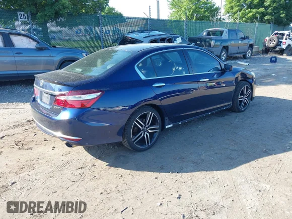 ✅ 2016 Honda Accord Sport • VIN: 1HGCR2F50GA167854 • Lot: 45218920. Wystawiony na IAAI z przebiegiem 83 430 mil. Bezpłatny archiwum sprzedaży aukcyjnych z USA i szczegółowy raport historii pojazdu na DreamBid. Zdjęcie 4.