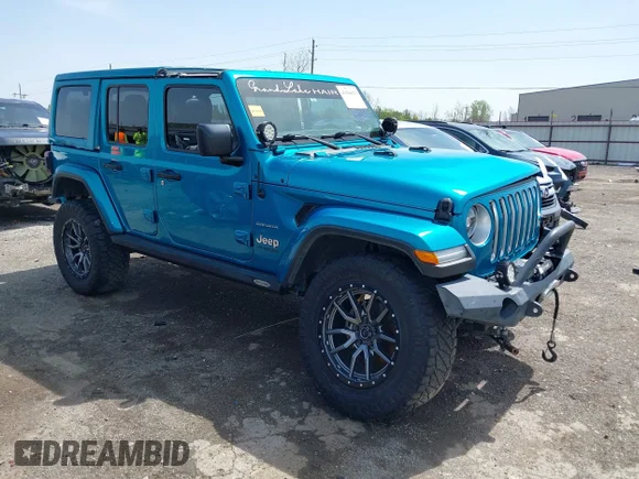 ✅ 2019 Jeep Wrangler Unlimited Sahara • VIN: 1C4HJXEG4KW602432 • Lot: 41944051. Wystawiony na IAAI z przebiegiem 72 169 mil. Bezpłatny archiwum sprzedaży aukcyjnych z USA i szczegółowy raport historii pojazdu na DreamBid. Zdjęcie 1.