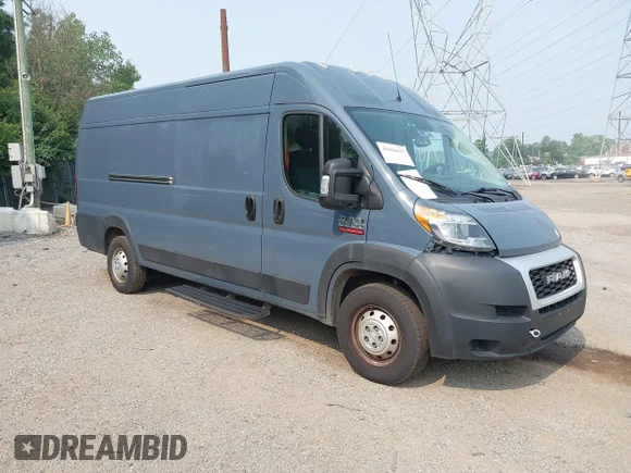 ✅ 2021 Ram ProMaster Cargo • VIN: 3C6MRVJG3ME535764 • Lot: 45668097. Wystawiony na IAAI z przebiegiem 58 455 mil. Bezpłatny archiwum sprzedaży aukcyjnych z USA i szczegółowy raport historii pojazdu na DreamBid. Zdjęcie 1.