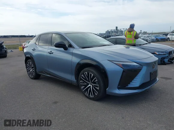✅ 2023 Lexus RZ 450e Premium • VIN: JTJAAAAB2PA007492 • Lot: 43495196. Listed on IAAI with 17,820 mi. Free auction sales archive from the USA and detailed vehicle history report at DreamBid. Image 1.