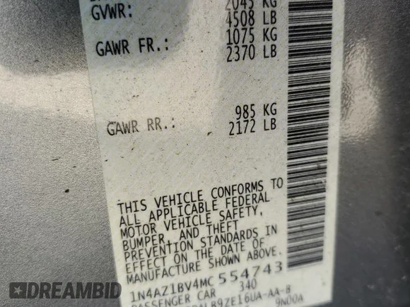 ✅ 2021 Nissan LEAF S • VIN: 1N4AZ1BV4MC554743 • Lot: 43638593. Wystawiony na Copart z przebiegiem 22 084 mil. Bezpłatny archiwum sprzedaży aukcyjnych z USA i szczegółowy raport historii pojazdu na DreamBid. Zdjęcie 12.